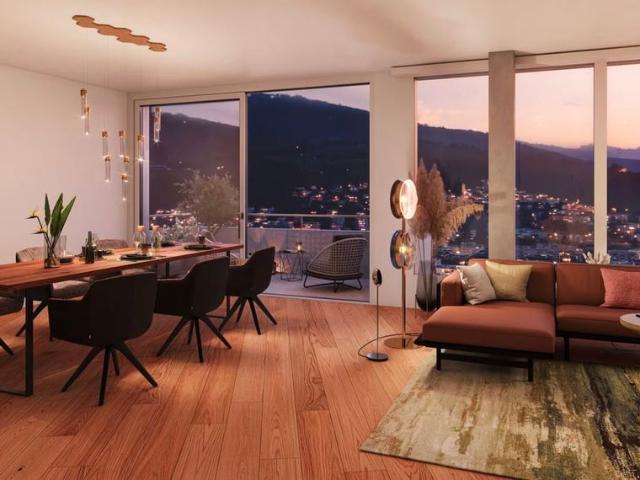 3.5 Zimmer, 106 m², 30. Stock oder höher