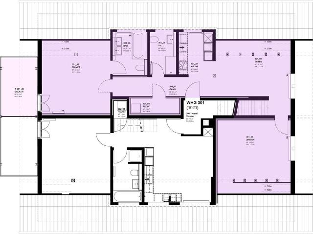 3.5 Zimmer, 138 m², 2. Stock