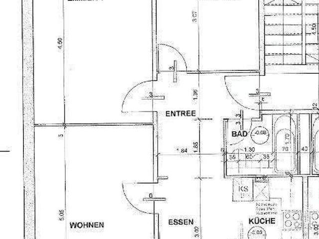 3.5 Zimmer, 64 m², 1. Stock