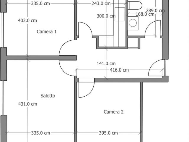 3.5 Zimmer, 67 m², 1. Stock