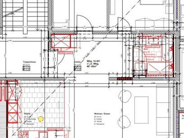 3.5 Zimmer, 87 m², 3. Stock