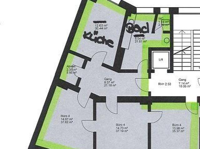 3.5 Zimmer, 80 m², 1. Stock