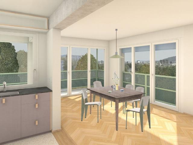 3.5 Zimmer, 80 m², 4. Stock