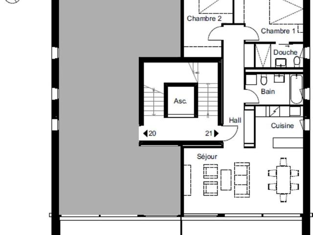 3.5 Zimmer, 99 m², 3. Stock