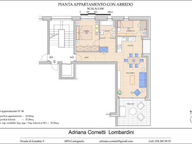 3.5 Zimmer, 92 m², 5. Stock