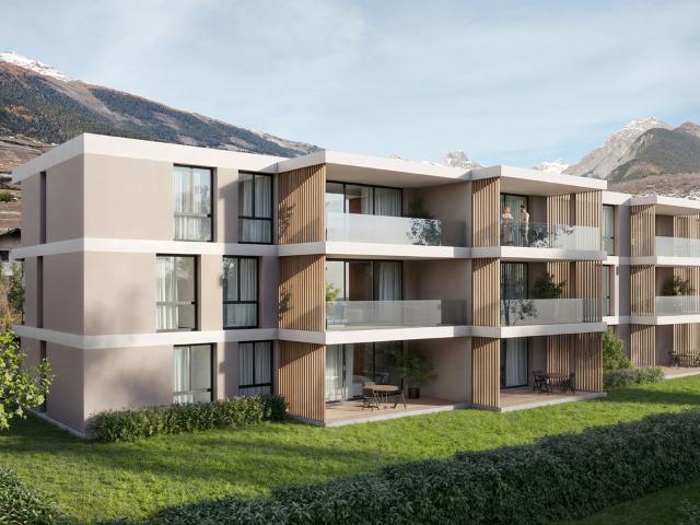 3,5 Zimmerwohnung – Los B3 – Les jardins de Plan Conthey