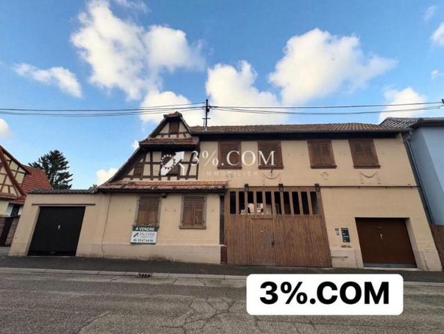 3%COM Maison bi famille avec dépendance et Maison alsacienne