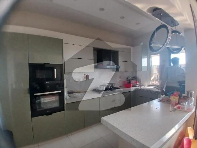 3Bed Drawing Dining Fully Furnished Flat Available For Rent With Lift Standby Generator And Car Parking more details on call PECHS