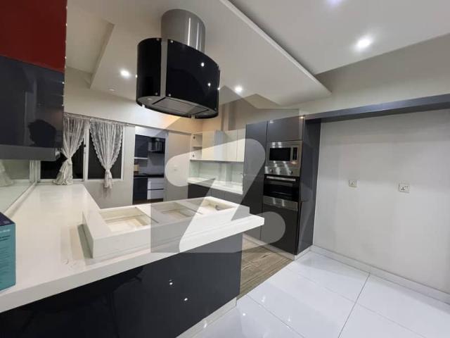 3Bed Drawing Dining With Powder Bath Almost Brand New With Lift Standby Generator Car Parking Gym Play Area Mosque Well Maintained West Open Flat