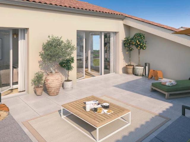 T3 66,26 m² avec terrasse de 39m² dernier étage, Bormes les Mimosas 496 100