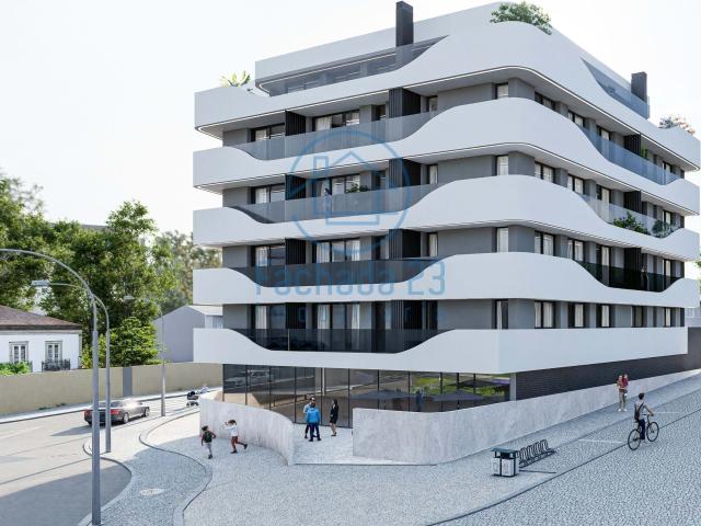T3 virado a Nascente/Sul com varanda de 25.45m2 e lugar de garagem com 12.5m2 Trofa