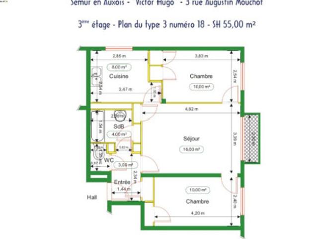 T3 à Semur En Auxois à louer Locagestion, expert en gestion locative
