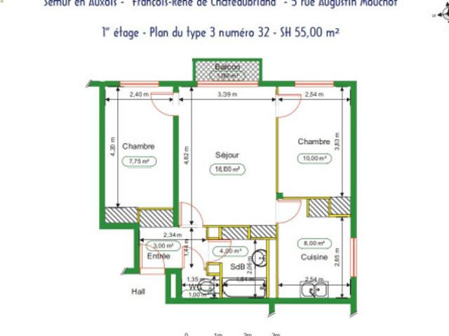 T3 à Semur En Auxois à louer Locagestion, expert en gestion locative