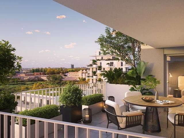 T3 AUBERVILLIERS RESIDENCE NEUVE TERRASSE ETAGE SUPÉRIEUR