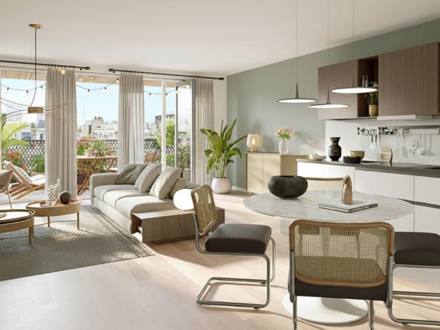 T3 avec BALCON de 13m2, intelligemment agencé, environnement paisibles avec écoles et commerces