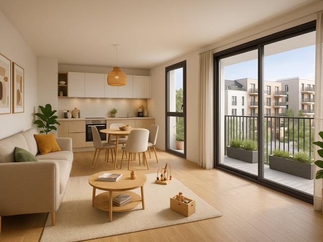 T3 AVEC BALCON ET PARKING – PROCHE MARCHÉ 3 pièces, 61 m²