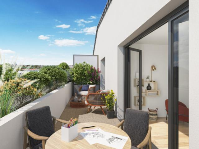 T3 avec GRAND BALCON + Cellier, séjour parfaitement agencé idéalement situé