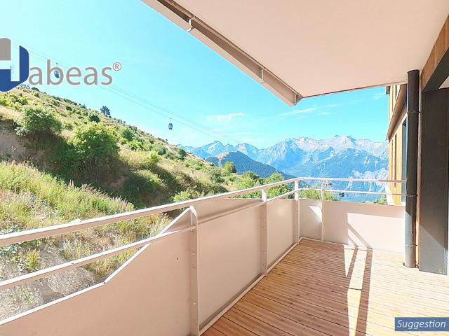 T3 avec 1 chambre plus 2 cabines, 64.83 m², Balcon 5,58m², Casier à Ski, cellier