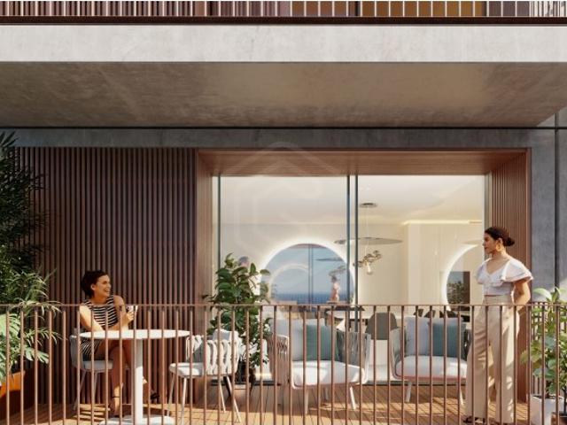 T3 com 92 mt de terraço, nos Jardins d'Arrábida e 2 lugares de garagem