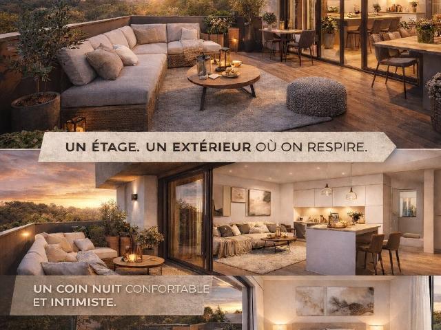 T3 D’EXCEPTION AVEC BALCON XXL – LIVRAISON JUIN 3 pièces, 70 m²