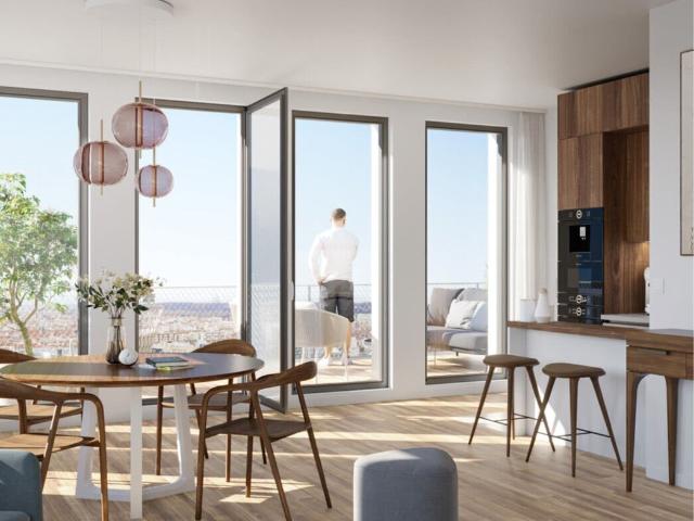 T3 de prestige avec terrasse de 36m² Part Dieu