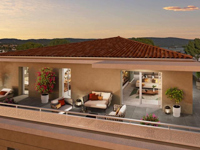 T3 dernier étage La Ciotat 72 m2 513 000