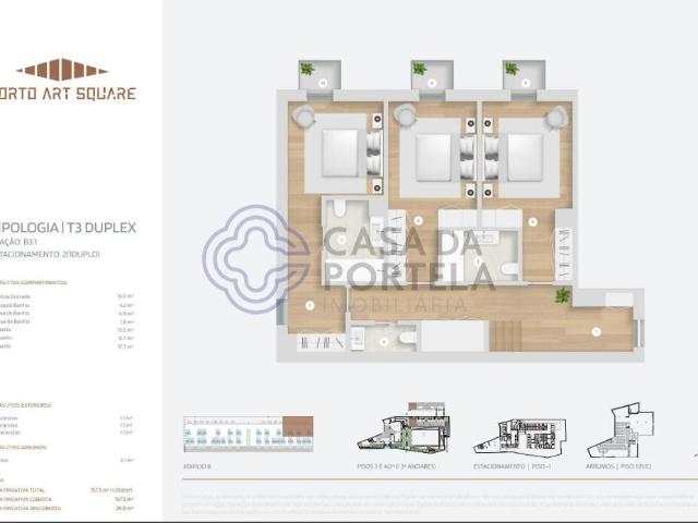 T3 Duplex com Terraço Centro Porto 158m² Cedofeita, Santo Ildefonso, Sé, Miragaia, São Nicolau e Vitória