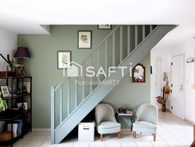 T3 en duplex double expo, terrasses, garage, cave