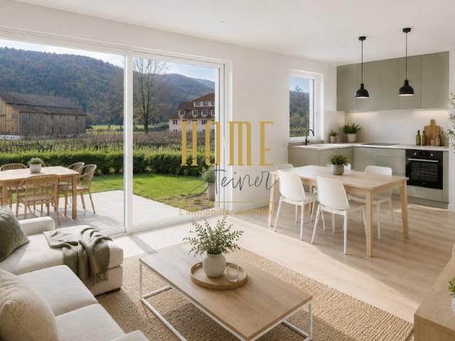 T3 en rez de jardin au calme à Andlau 3 pièces, 64 m²