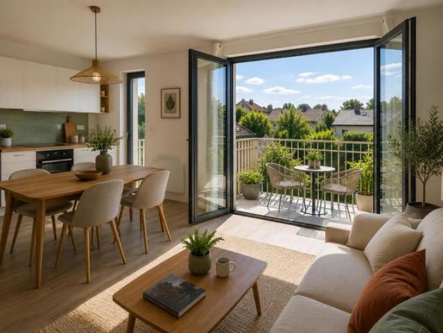 T3 LUMINEUX avec BALCON plein ciel * DERNIER esprit maison – Vue dégagée – PARKING inclus