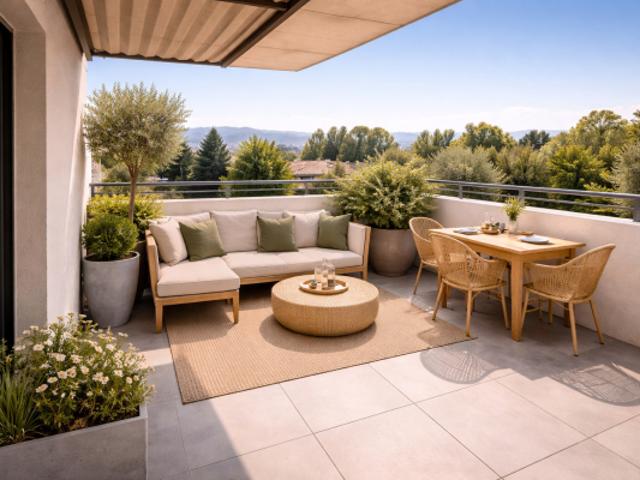 T3 LUMINEUX – DERNIER ÉTAGE AVEC BELLE TERRASSE