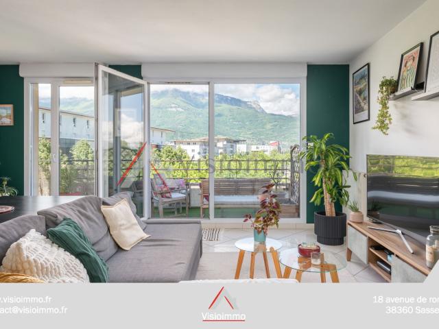 T3 lumineux grande terrasse et vue Vercors Limite Eybens