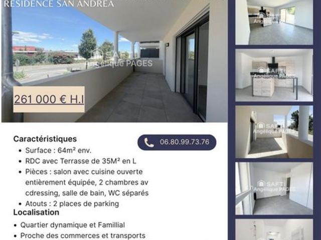 T3 neuf prêt a habiter + Terrasse de 35m2
