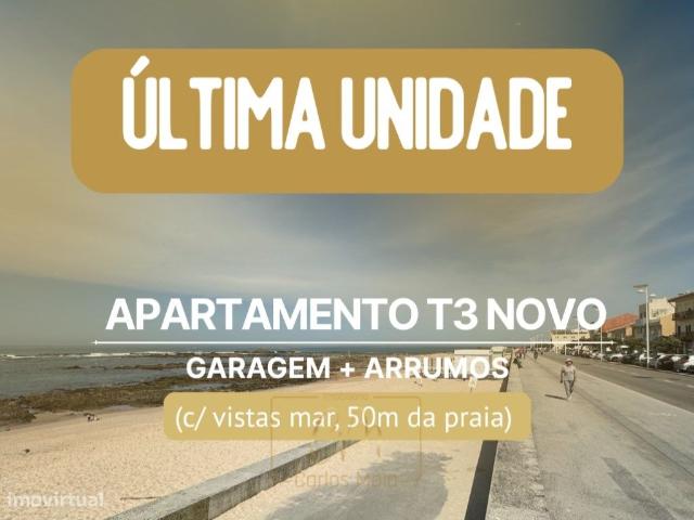 T3 NOVO c/terrao na 1 linha lateral e vistas mar
