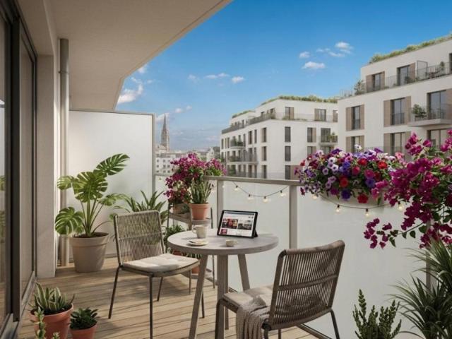 T3 orienté PLEIN OUEST avec BALCON ET PARKING PROCHE COMMODITES et SERVICES