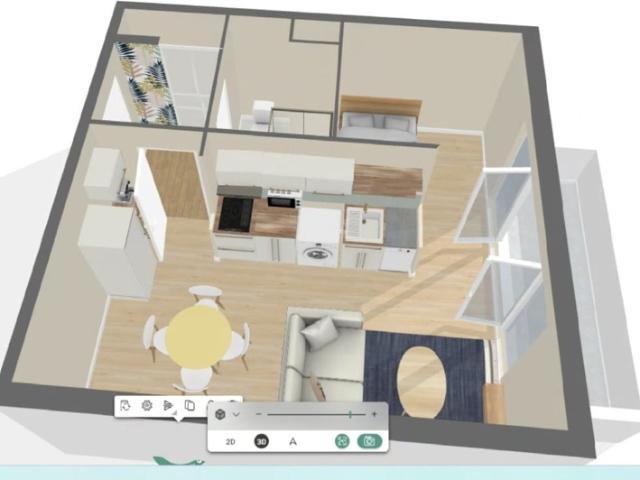 T1 bis meublé avec balcon et parking renové à Lespinet/ Hall