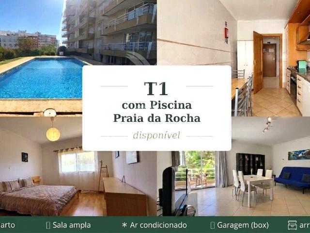 T1 com piscina, arrecadação e garagem box na Praia da Rocha