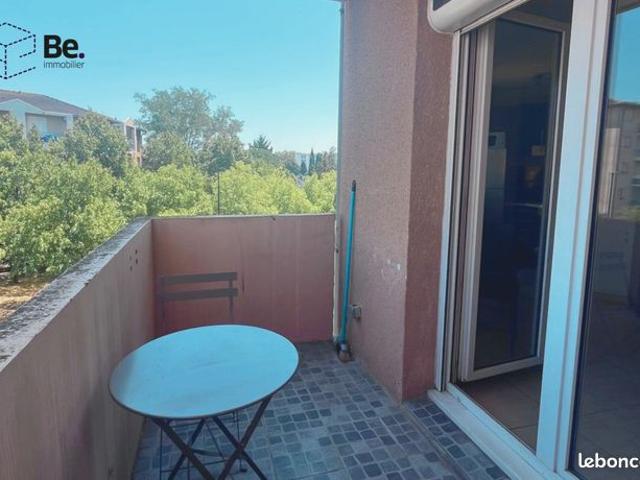 T1B meublé avec climatisation, balcon et parking