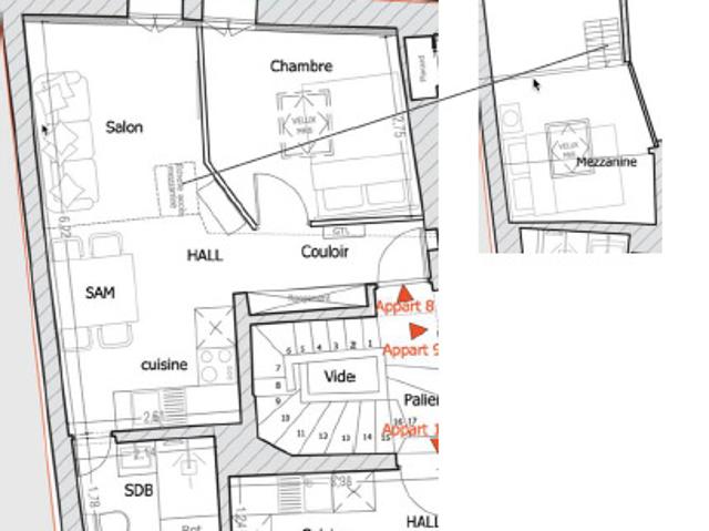 T2/3, 2 ÈME ÉTAGE, IMMEUBLE AUBAGNE, SECTEUR BEAUMONT