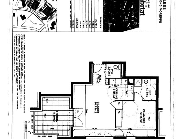T2 48m2 avec balcon et garage Voreppe