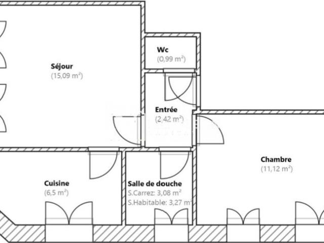 Appartement T2 secteur Bois Blancs / Euratechnologies