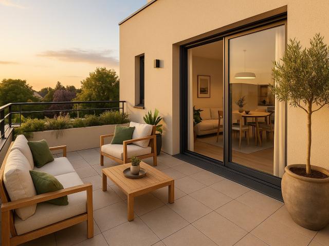 T2 ATTIQUE VUE DEGAGEE PROCHE TRANSPORTS ENVIRONNEMENT VERDOYANT 2 pièces, 43 m²