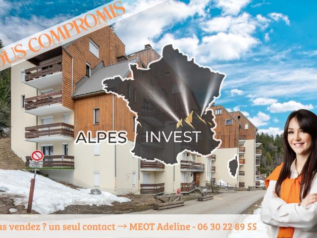 T2 AU PIED DES PISTES AVEC CAVE ET CASIER A SKIS STATION LES 7 LAUX / VERSANT LE PLEYNET !