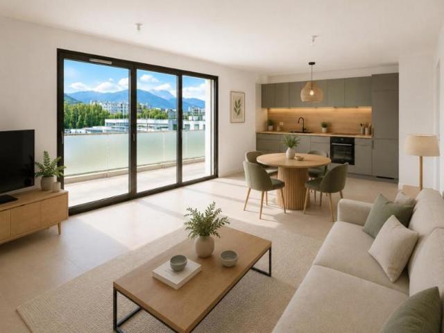 T2 avec balcon vue jardin Annecy 52m²
