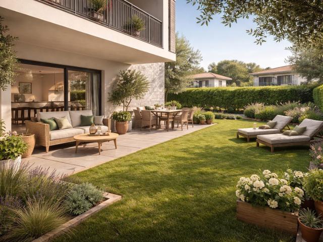 T2 avec jardin 75 m² – Rare à Aix 2 pièces, 45 m²