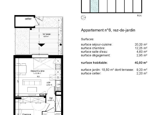T2 avec jardin Béziers secteur COURONDELLE