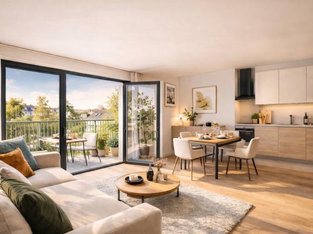 T2 avec terrasse – Neudorf – TVA réduite opportunité rare 2 pièces, 47 m²