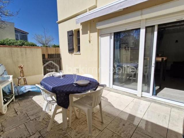 T2 avec terrasse 16 m² plein SUD sans vis à vis – À 2 pas de la plage !