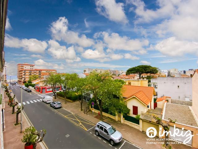 T2 CANET PLAGE – BALCON SUD – ASCENSEUR