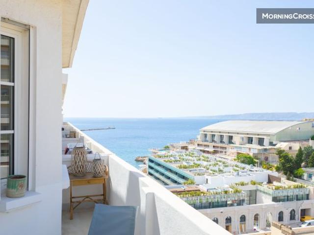 T2 Catalans clim terrasse vue mer